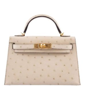 Hermès Kelly  20 Parchemin 3C Ostrich 2021 Z