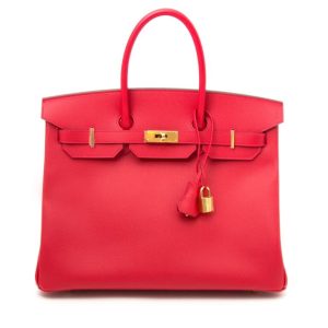 Hermès Birkin  35 Rouge Casaque Q5 Epsom 2010 N