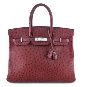 Hermès Birkin  30 Rouge H 55 Ostrich 2003 G