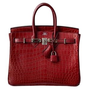 Hermès Birkin  25 Rouge H 55 Niloticus Crocodile Matt 2011