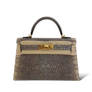 Hermès Kelly Sellier 20 Ombre 1B Lizard 2024 U