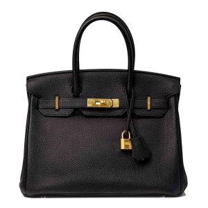 Hermès Birkin  30 Black 89 Togo 2013 Q