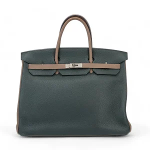 Hermès Birkin Bicolor & HSS 40 Etoupe  18, Vert Fonce 67 Togo 2017 A