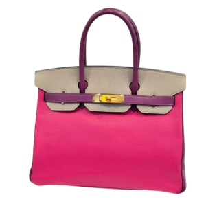Hermès Birkin HSS & Tricolor 30 Anemone P9, Gris Tourterelle 81, Rose Shocking 5R Chevre Myzore 2016 X