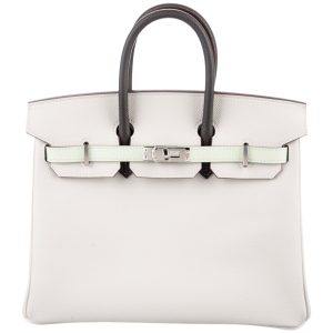 Hermès Birkin Tricolor 25 Graphite 88, Gris Pale M4, Vert Fizz 0S Epsom 2023 B