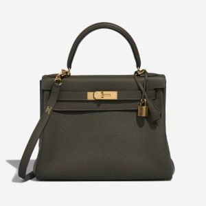 Hermès Kelly  28 Vert Gris C6 Togo 2020 Y