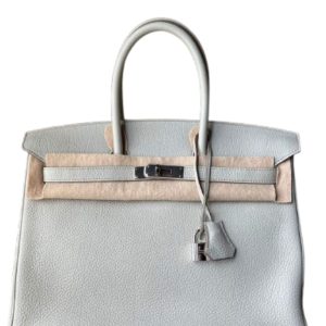 Hermès Birkin  35 Gris Pearl 80 Clemence 2010 N