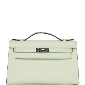 Hermès Kelly Pochette Vert Fizz 0S Swift 2022 U