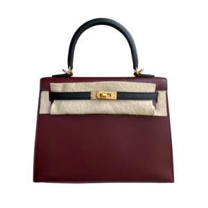 Hermès Kelly Bicolor & HSS & Sellier 25 Black 89, Rouge H 55 Sombrero 2020 Y