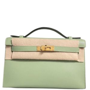 Hermès Kelly Pochette Vert Criquet 3I Swift 2023 B