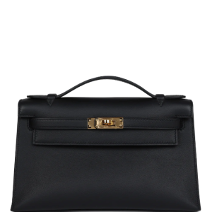 Hermès Kelly Pochette Black 89 Swift 2024 B