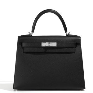 Hermès Kelly Sellier 28 Black 89 Epsom 2024 W