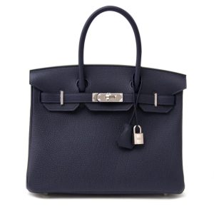 Hermès Birkin  30 Blue Nuit 2Z Togo 2019 D