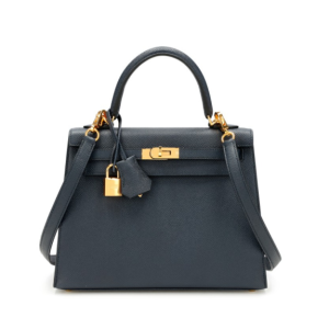 Hermès Kelly Sellier 25 Blue Indigo 76 Epsom 2020 Y