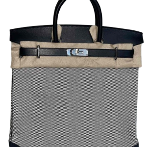 Hermès Birkin HAC 40 Black 89 Toile, Swift 2023 B