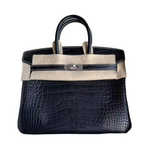 Hermès Birkin  25 Black 89 Alligator Matt 2024 W