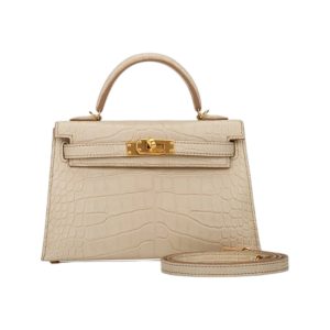 Hermès Kelly  20 Beton 8L Alligator Matt 2022 U