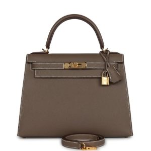 Hermès Kelly Sellier 28 Etoupe  18 Epsom 2023 B