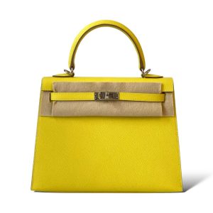 Hermès Kelly Sellier 25 Lime 9R Epsom 2022 U