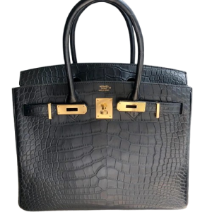 Hermès Birkin  30 Black 89 Alligator Matt 2015 T