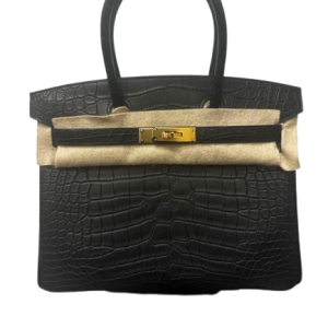 Hermès Birkin  30 Black 89 Alligator Matt 2024 B