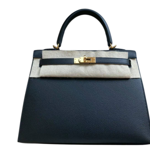 Hermès Kelly Sellier 25 Black 89 Epsom 2021 Y