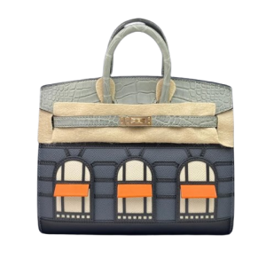 Hermès Birkin Faubourg 20 Black 89, Craie  10, Gris Ciment 0V, Gris Misty H0, Orange H 93 Barenia Faubourg 2024 W