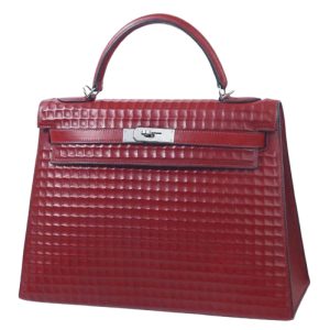 Hermès Kelly Waffle 32 Rouge H 55 Box 2003 G