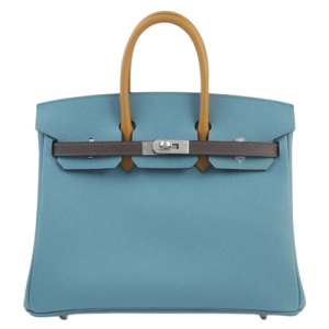 Hermès Birkin Tricolor 25 Blue Jean  75, Ecorce  4C, Sesame 2S Epsom 2024 W