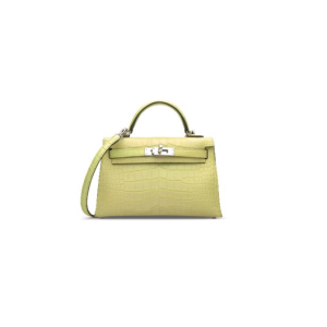 Hermès Kelly Sellier 20 Jaune Bourgeon R9 Alligator Matt 2023 B