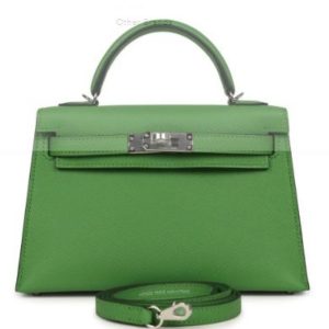 Hermès Kelly Sellier 20 Vert Yucca A8 Epsom 2024 W