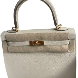 Hermès Kelly Sellier 25 Craie  10 Epsom 2024 W