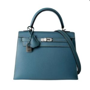 Hermès Kelly Sellier 28 Blue Jean  75 Epsom 2024 W