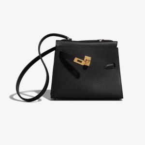Hermès Kelly En Desordre & Sellier 20 Black 89 Epsom 2024 W