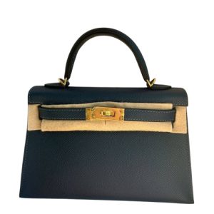 Hermès Kelly Sellier 20 Blue de Prusse  7P Epsom 2024 W