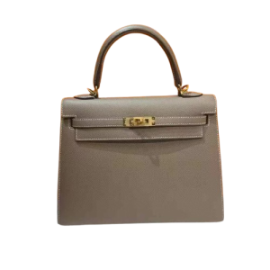 Hermès Kelly Sellier 25 Etoupe  18 Epsom 2019 D