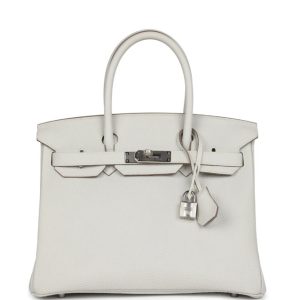Hermès Birkin  30 Gris Pale M4 Togo 2020 Y