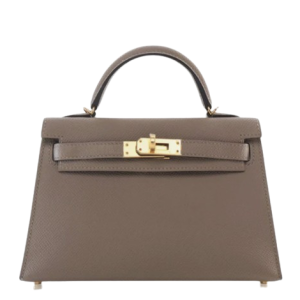 Hermès Kelly Sellier 20 Gris Asphalt M8 Epsom 2017 A