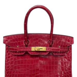 Hermès Birkin HSS & Verso 30 Braise 95 Niloticus Crocodile Shiny 2013 Q