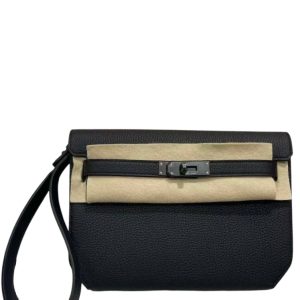Hermès Kelly Depeche Black 89 Togo 2024 W