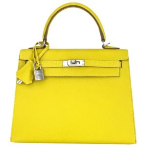 Hermès Kelly Sellier 25 Lime 9R Epsom 2022 U