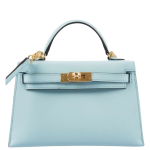 Hermès Kelly Sellier 20 Blue Zephyr U2 Epsom 2018 C