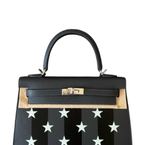 Hermès Kelly Casaque Etoilee 25 Ardoise 85, Black 89, Vert Peppermint N3 Epsom, Tadelakt, Chevre Myzore 2024 W