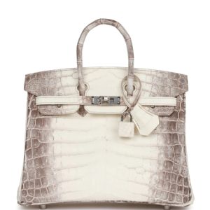 Hermès Birkin Himalaya 25 White 01 Niloticus Crocodile Matt 2024 W