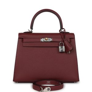 Hermès Kelly Sellier 25 Rouge H 55 Epsom 2024 W
