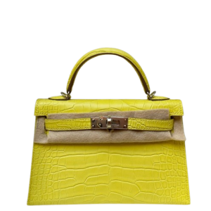 Hermès Kelly Sellier 20 Mimosa M9 Alligator Matt 2024 W