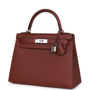 Hermès Kelly Sellier 28 Rouge H 55 Epsom 2024 W