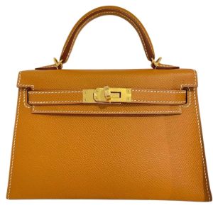 Hermès Kelly Sellier 20 Gold 37 Epsom 2024 W