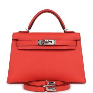 Hermès Kelly Sellier 20 Orange Field Epsom 2024 W