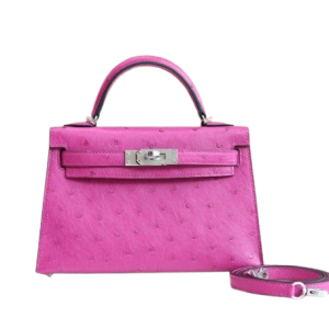 Hermès Kelly Sellier 20 Rose Poupre L3 Ostrich 2023 B